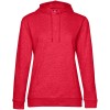 Толстовка с капюшоном женская Hoodie, красный меланж Толстовка с капюшоном женская Hoodie, красный меланж