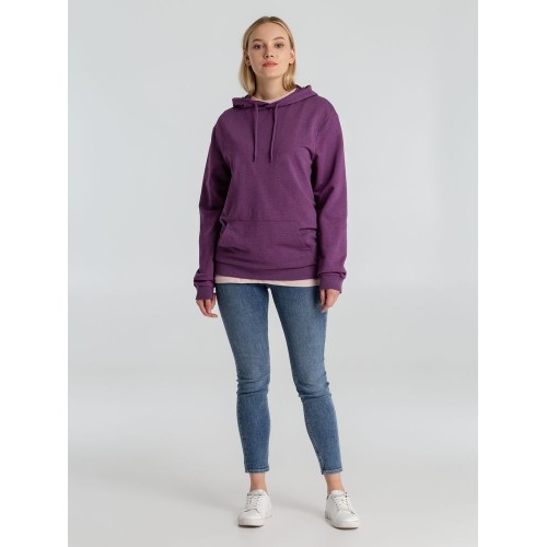 Толстовка с капюшоном унисекс Hoodie, фиолетовый меланж