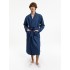 Халат вафельный Kimono, темно-синий