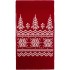 Шарф Elnik, красный с молочно-белым