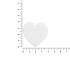 Наклейка тканевая Lunga Сor, M, белая