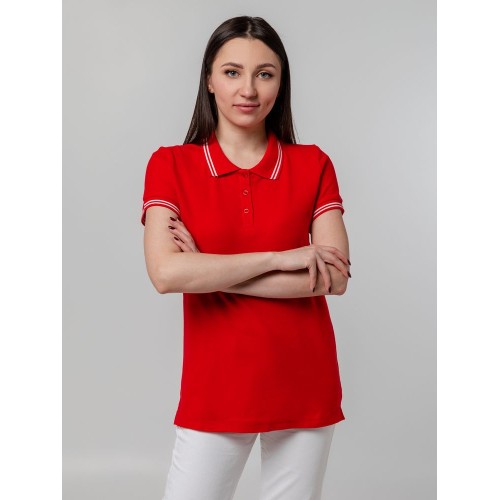 Рубашка поло женская Virma Stripes Lady, красная