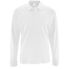 Рубашка поло мужская с длинным рукавом Perfect LSL Men, белая Рубашка поло мужская с длинным рукавом Perfect LSL Men, белая