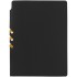 Ежедневник Flexpen Black, недатированный, черный с желтым