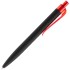 Ручка шариковая Prodir QS01 PRT-T Soft Touch, черная с красным
