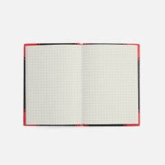 Блокнот Accenti Mini, черный с красным