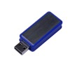 USB-флешка промо прямоугольной формы USB 2.0, выдвижной механизм, синий USB-флешка промо прямоугольной формы USB 2.0, выдвижной механизм, синий