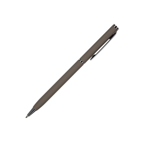 Ручка шариковая автоматическая BrunoVisconti® PALERMO цвет корпуса серый, soft-touch, 0.7 мм