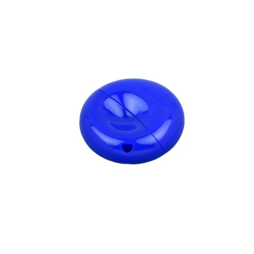 Флешка промо круглой формы USB 2.0, , синий