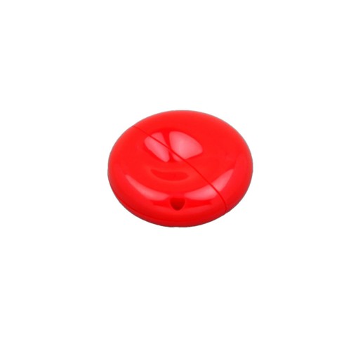 Флешка промо круглой формы USB 2.0, , красный