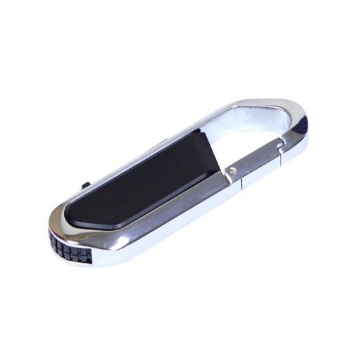 Флешка в виде карабина USB 2.0, , черный/серебристый