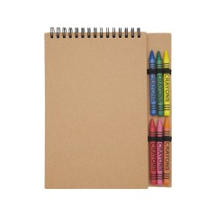 Блокнот А5 Doodle с восковыми мелками