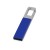 Флеш-карта USB 2.0 с карабином Hook, синий/серебристый Флеш-карта USB 2.0 с карабином Hook, синий/серебристый