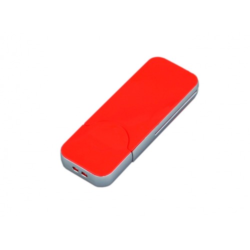 USB-флешка в стиле I-phone USB 2.0, прямоугольнй формы, красный