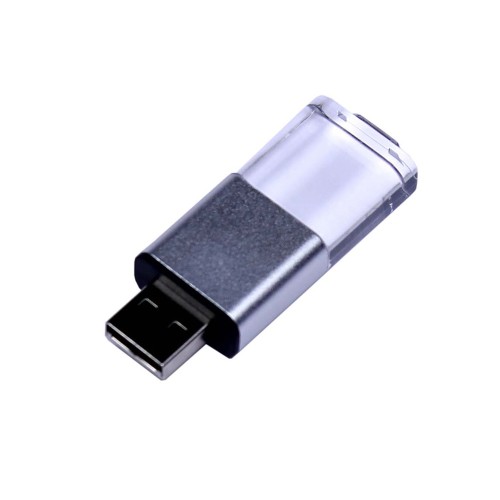 USB-флешка промо прямоугольной формы USB 2.0, выдвижной механизм, черный