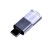 USB-флешка промо прямоугольной формы USB 2.0, выдвижной механизм, черный USB-флешка промо прямоугольной формы USB 2.0, выдвижной механизм, черный