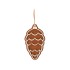Деревянная подвеска на елку Cedar