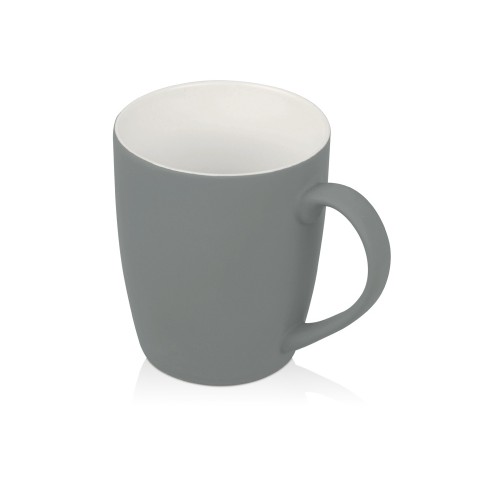 Кружка с покрытием soft-touch C1, серый (Р)