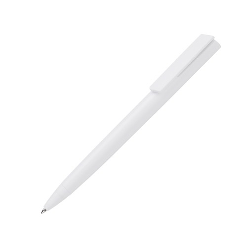 Ручка пластиковая шариковая Taper Solid, матовый белый