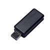 USB-флешка промо прямоугольной формы USB 3.0, выдвижной механизм, черный