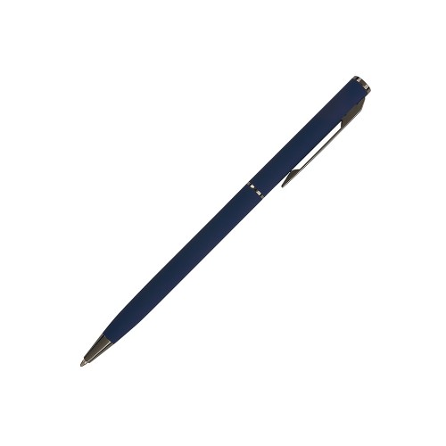 Ручка шариковая автоматическая BrunoVisconti® PALERMO цвет корпуса темно-синий, soft-touch, 0.7 мм