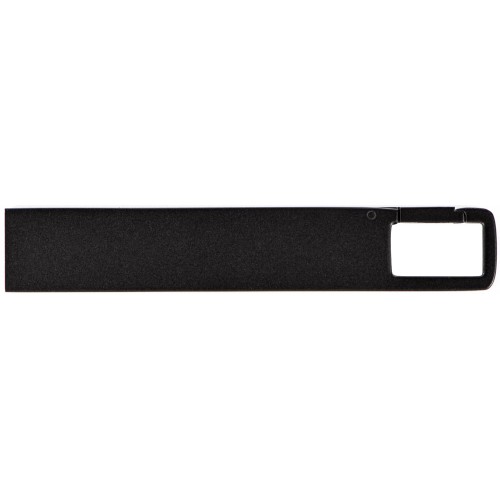 USB 2.0- флешка c подсветкой логотипа Hook LED, темно-серый, синяя подсветка