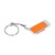 Флешка прямоугольной формы USB 2.0, выдвижной механизм с мини чипом,, оранжевый/серебристый Флешка прямоугольной формы USB 2.0, выдвижной механизм с мини чипом,, оранжевый/серебристый