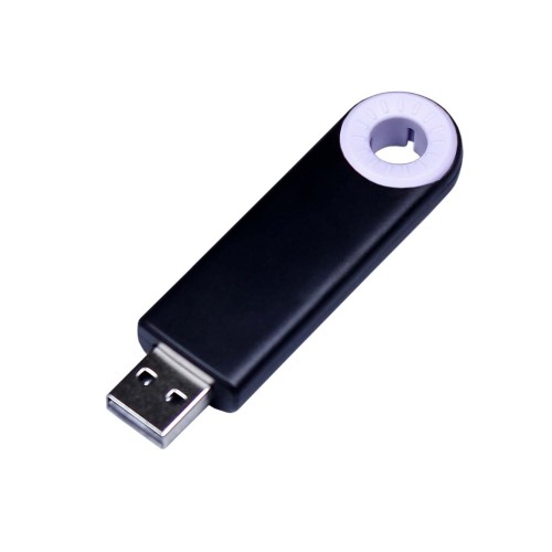 USB-флешка промо прямоугольной формы USB 3.0, выдвижной механизм, белый