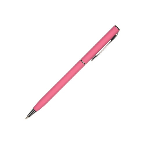 Ручка шариковая автоматическая BrunoVisconti® PALERMO цвет корпуса красный коралловый, soft-touch, 0.7 мм