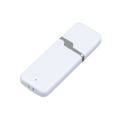 Флешка промо прямоугольной формы c оригинальным колпачком USB 2.0, , белый