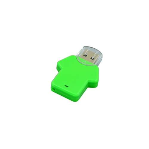 Флешка в виде футболки USB 2.0, , зеленый
