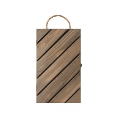 Коробка подарочная из массива дерева Two-bottle box