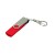 Флешка с поворотным механизмом USB 2.0, c дополнительным разъемом Micro USB,, красный Флешка с поворотным механизмом USB 2.0, c дополнительным разъемом Micro USB,, красный