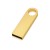 USB 2.0-флешка с мини чипом и круглым отверстием, золотистый USB 2.0-флешка с мини чипом и круглым отверстием, золотистый