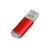 Флешка промо прямоугольной формы c прозрачным колпачком USB 2.0, , красный