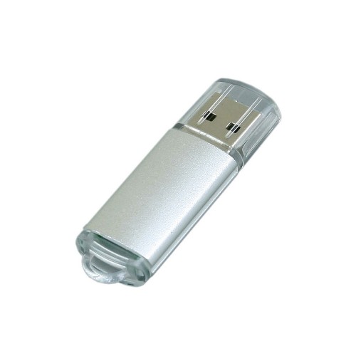 Флешка 3.0 промо прямоугольной формы c прозрачным колпачком USB 3.0, , серебристый