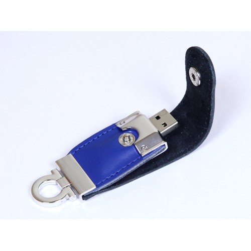 USB-флешка в виде брелка USB 2.0, синий