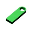 USB 2.0-флешка с мини чипом и круглым отверстием, зеленый