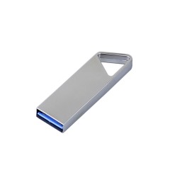 USB 2.0-флешка с мини чипом, компактный дизайн, отверстие треугольной формы для цепочки