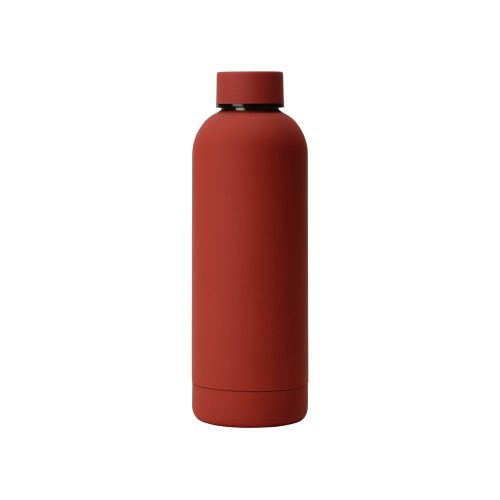 Вакуумная термобутылка Cask Waterline, soft touch, 500 мл, тубус, красный