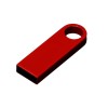 USB 2.0-флешка с мини чипом и круглым отверстием, красный
