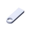 USB 2.0-флешка с мини чипом и круглым отверстием, белый