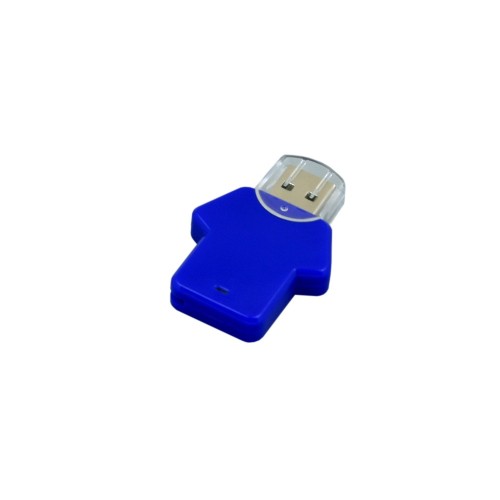 Флешка в виде футболки USB 2.0, , синий