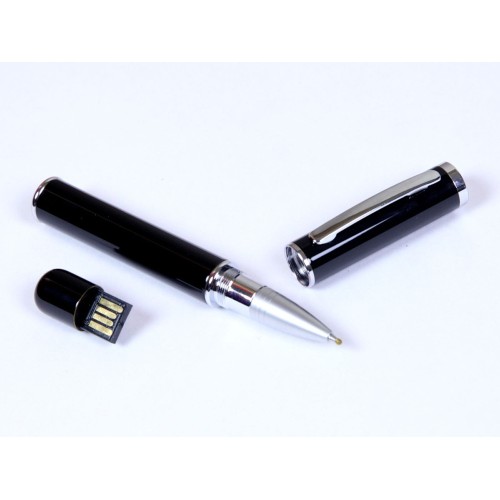 USB-флешка в виде ручки с мини чипом USB 2.0, черный