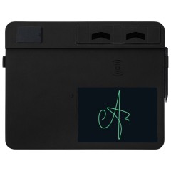 Многофункциональный коврик для мыши Multi Pad с беспроводной зарядкой и LCD экраном, 10 Вт