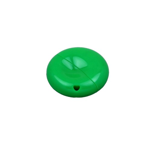 Флешка промо круглой формы USB 2.0, , зеленый