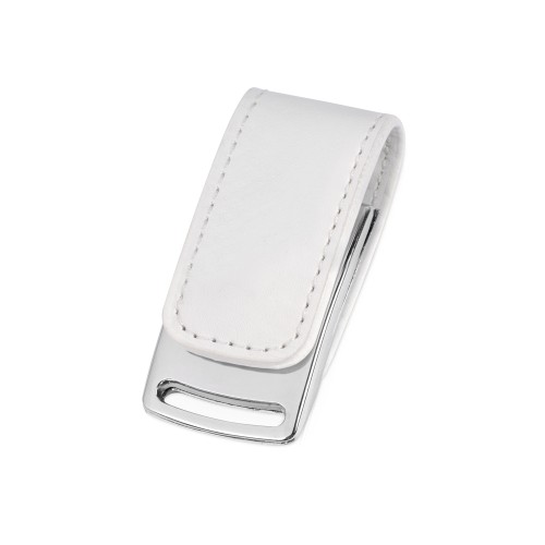 Флеш-карта USB 2.0 с магнитным замком Vigo, белый/серебристый