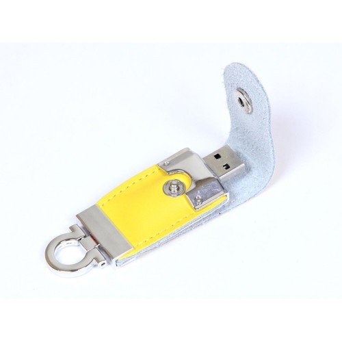 USB-флешка в виде брелка USB 2.0, желтый