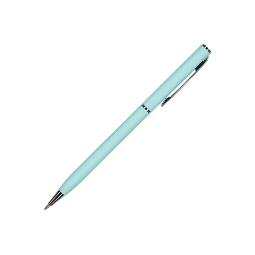 Ручка шариковая автоматическая BrunoVisconti® PALERMO цвет корпуса голубой, soft-touch, 0.7 мм