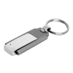 Флешка в виде массивного брелока USB 2.0, , серебристый